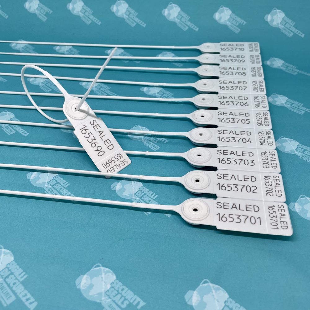 Double numbering pull tight plastic seals Aries Security Seals Online