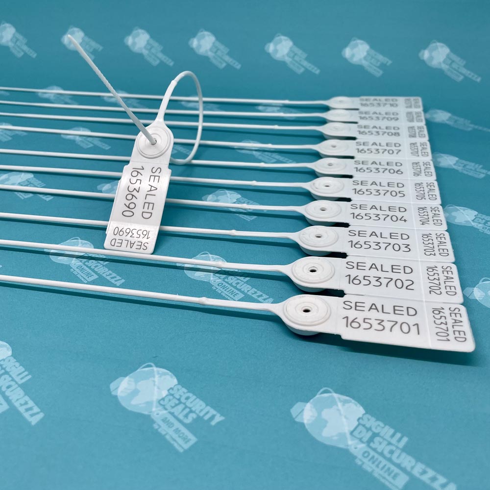 Double numbering pull tight plastic seals Aries Security Seals Online